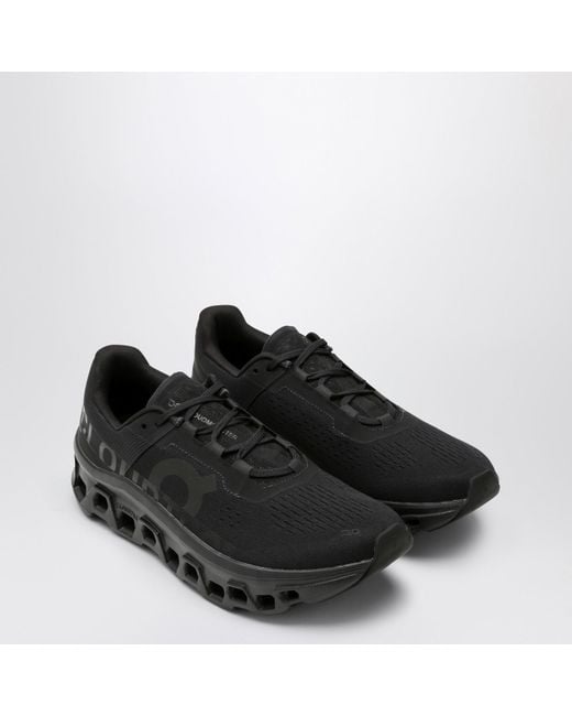On Shoes Black Recycled Mesh Low-Top Sneakers for men