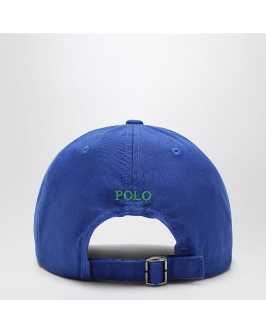 Polo Ralph Lauren Blue Sapphire Baseball Cap With Embroidered Logo