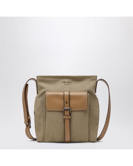 Prada Brown Route Crossbody Bag for men