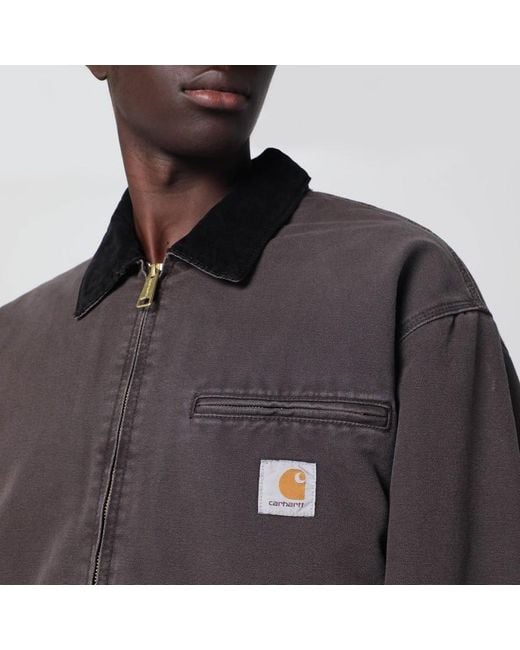 Og detroit jacket tobacco/black di Carhartt in Brown da Uomo