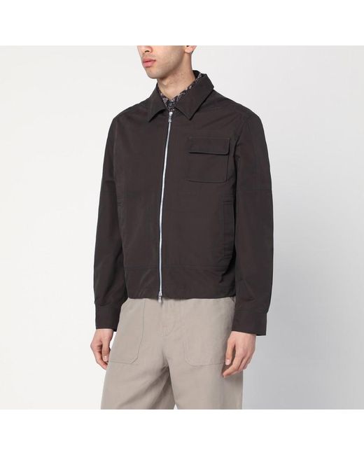 Giacca in misto cotone di Brunello Cucinelli in Black da Uomo