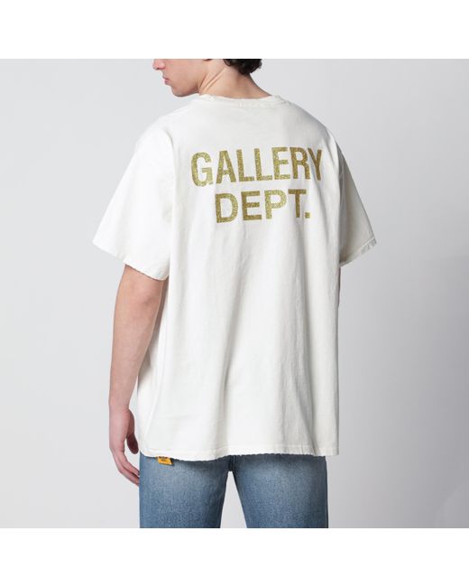 GALLERY DEPT. White Ivory "Post Traumatic Growth" T-Shirt for men