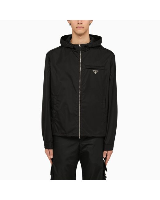 Prada Black Re-nylon Field Jacket for men