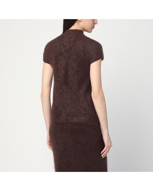 Soft Goat Brown Mocha-coloured Brushed Cashmere Sweater
