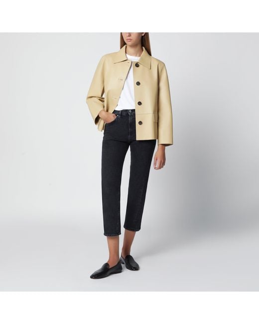 Totême Natural Light Lamb Leather Jacket