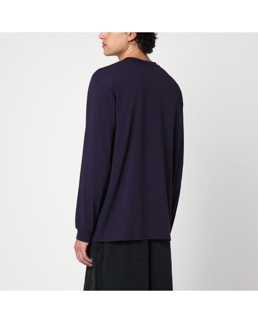 Needles Blue Long Sleeved T-Shirt for men