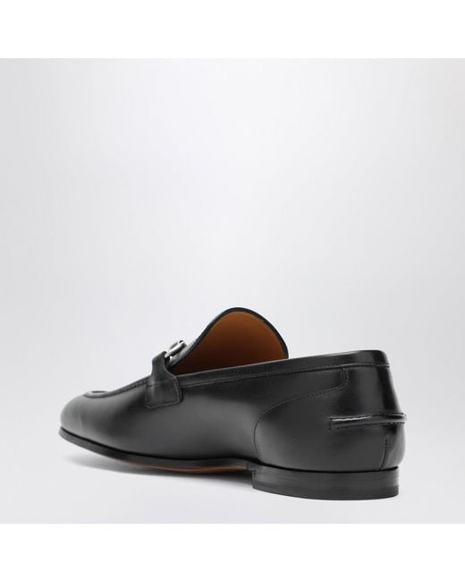 Gucci Black Moccasin With Buckle for men