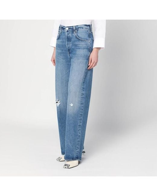 Jeans ayla baggy slavato con strappi di Citizens of Humanity in Blue