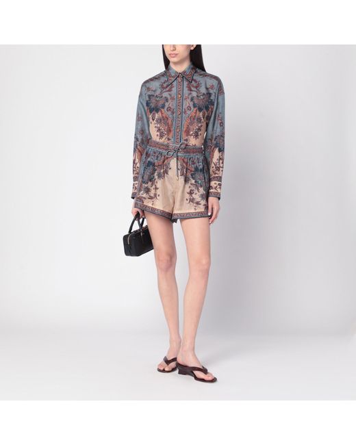 Zimmermann Multicolor Cream Ascension Shirt With Floral Print