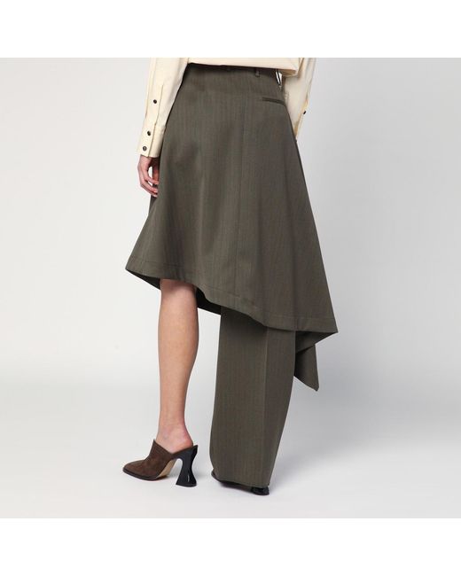 Bottega Veneta Gray Forest Culottes