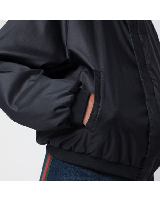 Gucci Blue Lightweight Nylon Jacket for men