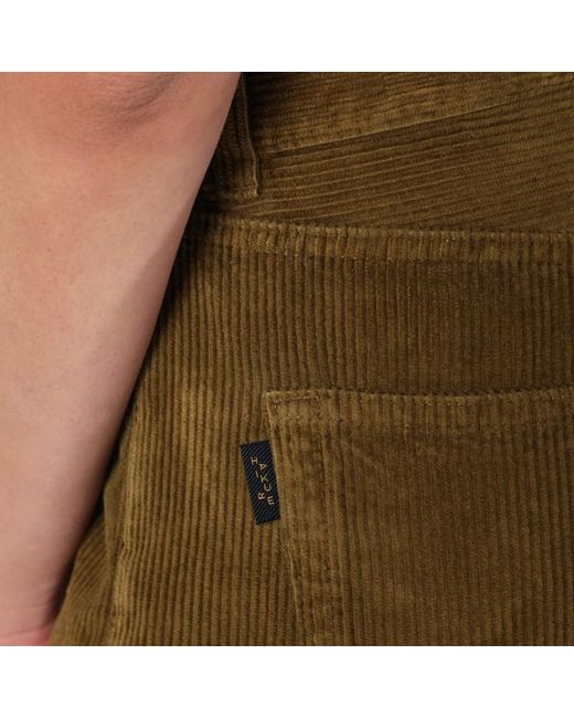 Haikure Green Weite Moosgrüne Cordhose