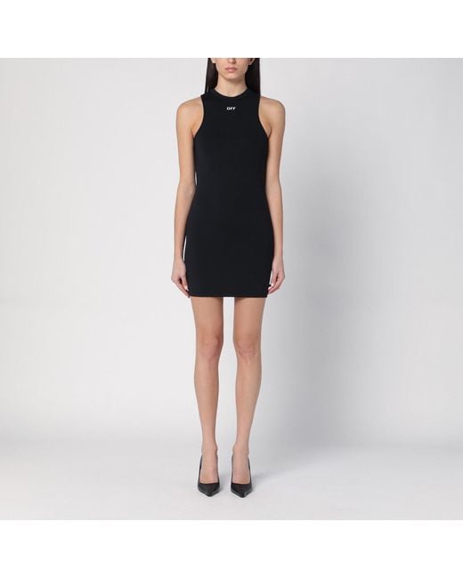 Off-White c/o Virgil Abloh Black Mini Dress With Logo