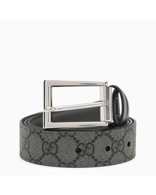 Gucci Gray Reversible Grey Belt for men