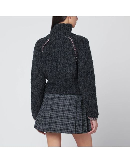DURAZZI MILANO Black Turtleneck Sweater