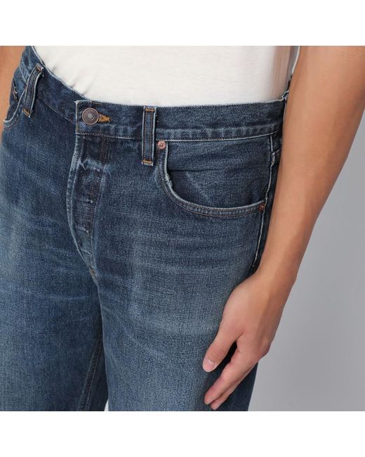 Jeans slavato in denim rigenerato di Agolde in Blue da Uomo