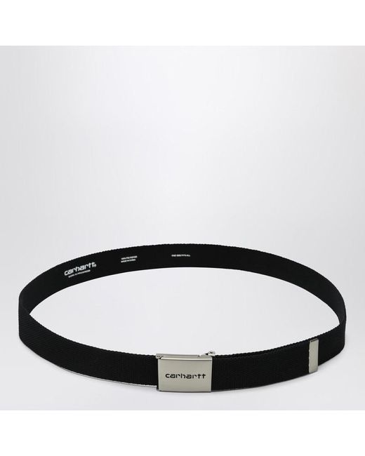 Clip belt chrome nera di Carhartt in Black da Uomo