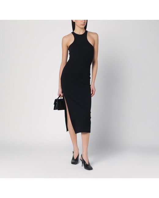 Abito midi a costine di Courreges in Black