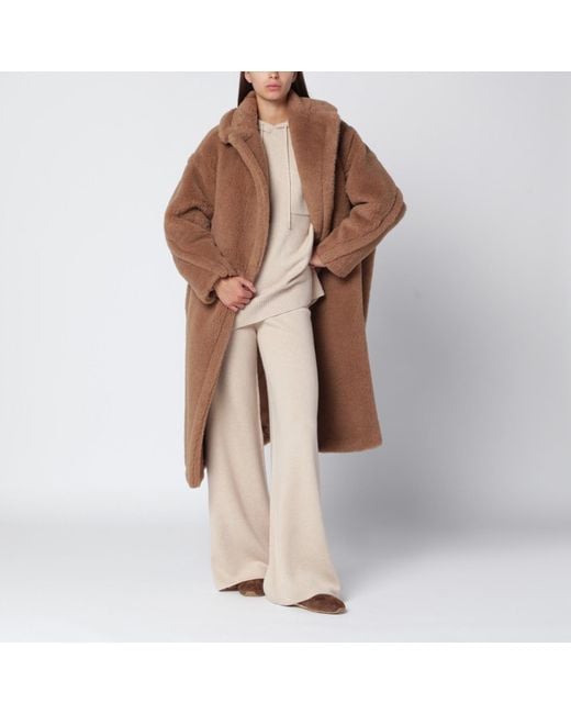 Max Mara Brown Camel-coloured Teddy Bear Icon Coat