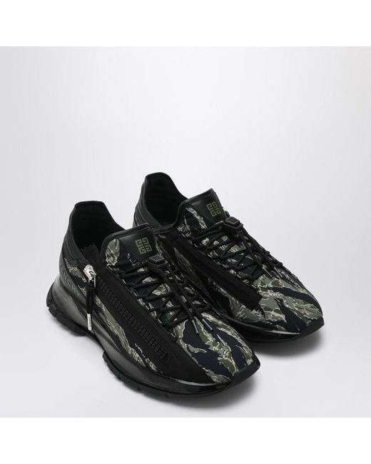 Givenchy Black Sneaker Spectre With Camouflage Print for men