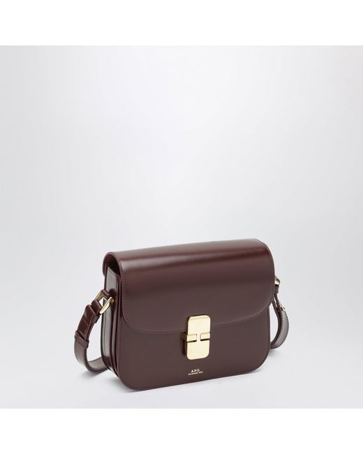A.P.C. Brown Small Grace Shoulder Bag