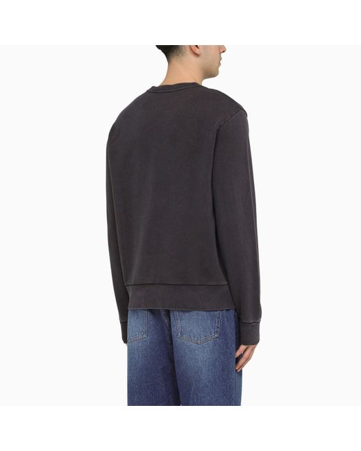 Polo Ralph Lauren Black Washed-effect Crew-neck Sweatshirt for men