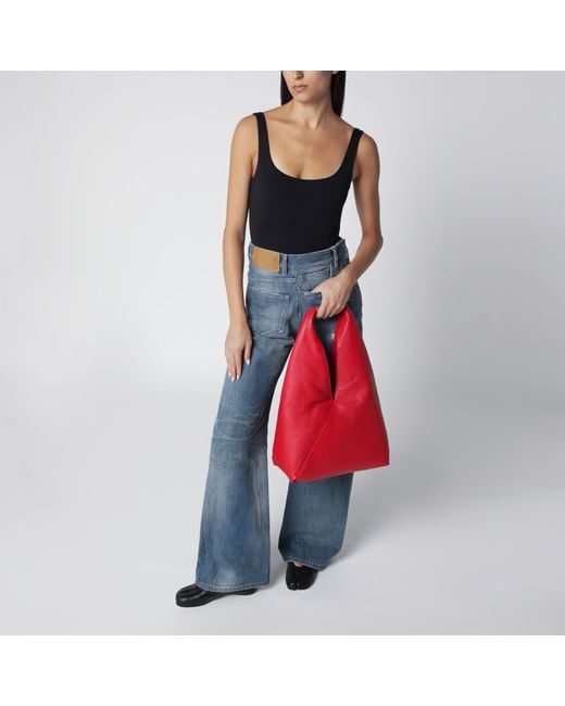 MM6 by Maison Margiela Red Medium Japanese Bag Jewel Handle