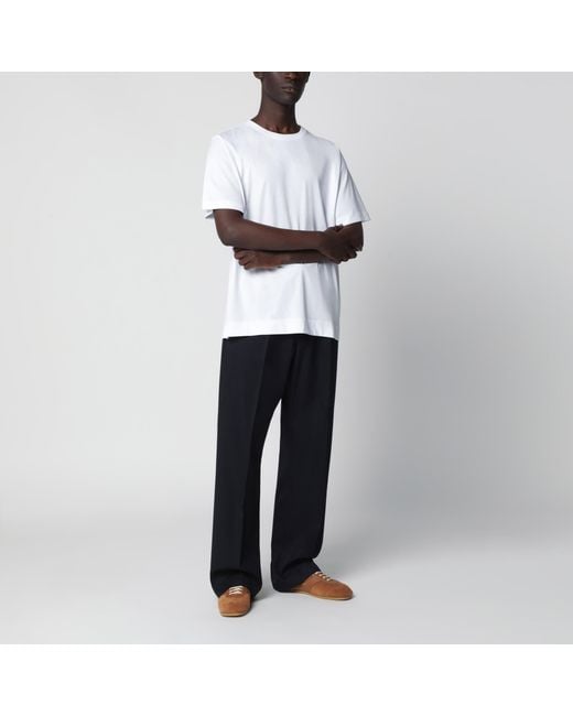 Dries Van Noten White Cotton T-Shirt for men