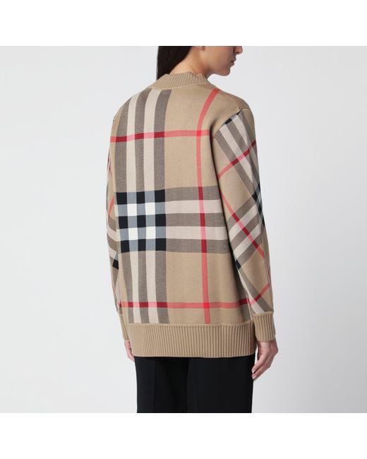 Burberry Natural Check Cardigan