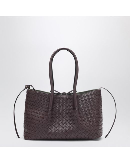 Bottega Veneta Gray Pinacoteca Medium Bag Barolo/pine Green