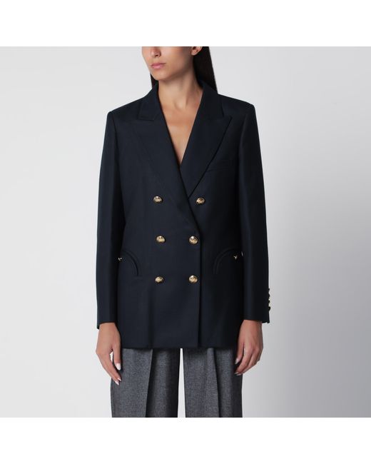 Blazé Milano Black Double-Breasted Wool Jacket