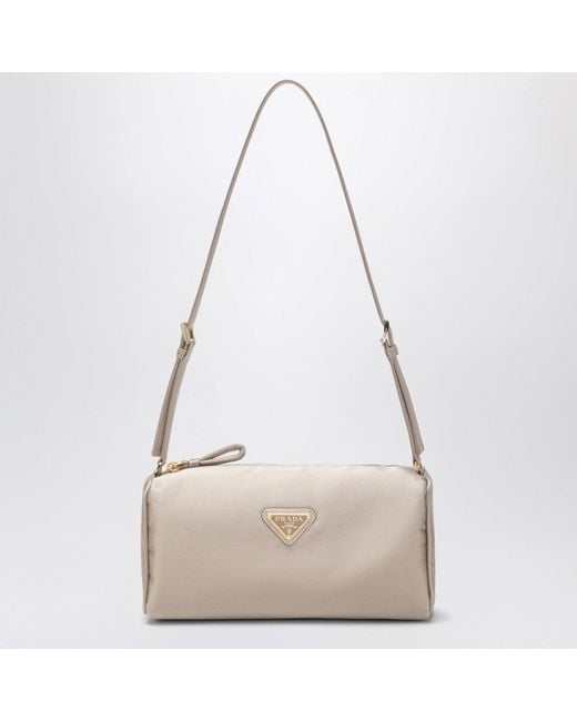 Prada Natural Cameocolored Satin Pouch