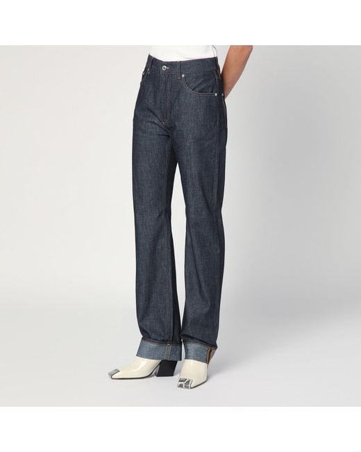 Bottega Veneta Blue Jeans With Turn-Up