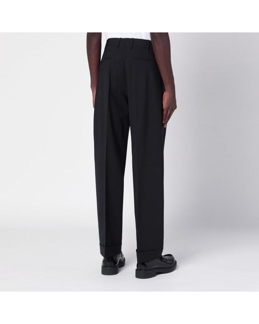 Pantalon Noir En Laine Vierge PT Torino pour homme en coloris Blue
