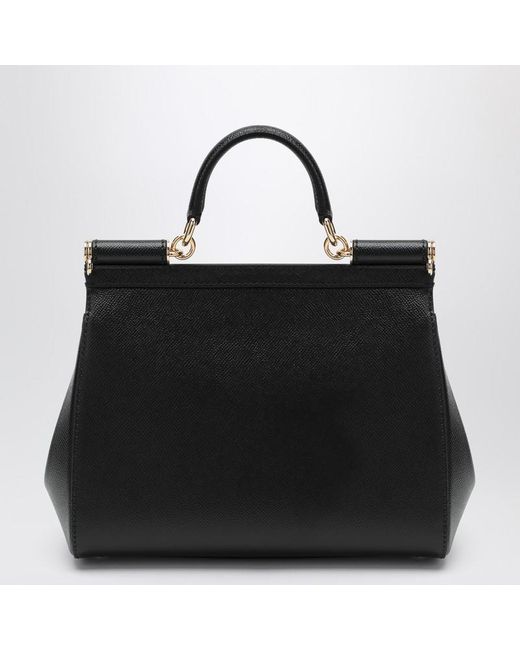 Dolce & Gabbana Black Große Schwarze Sicily Handtasche