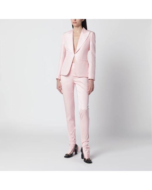 Gucci Pink Silk Faille Jacket