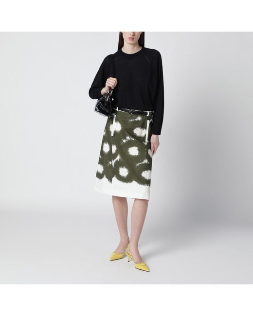 Roberto Collina Black Wool Crewneck Sweater