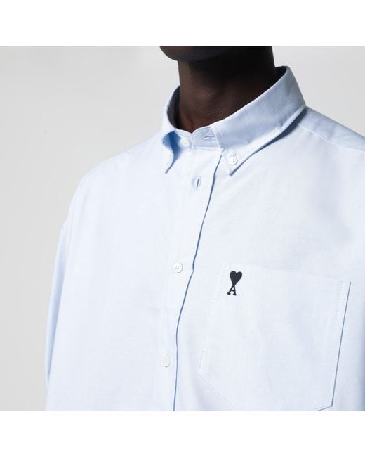 AMI Blue Ami De Coeur Shirt By for men