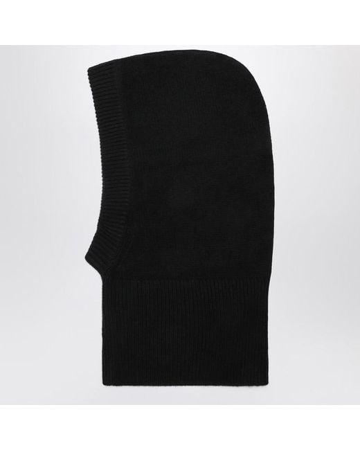 Almada Label Black Schwarze Mütze Aus Wolle Und Kaschmir
