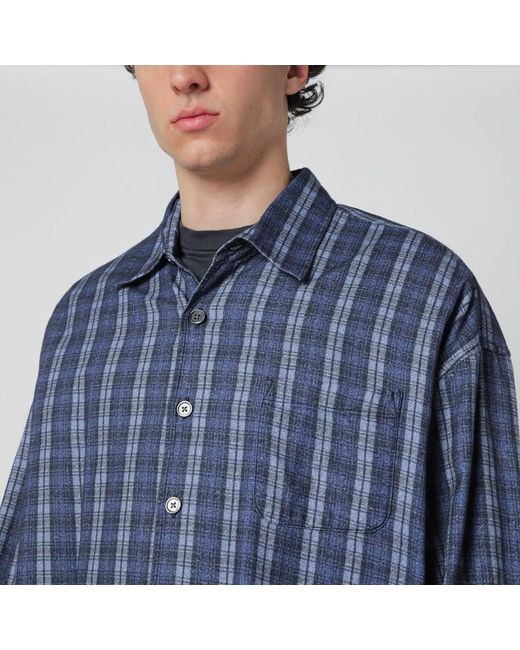 Our Legacy Baumwollhemd Mit Karomuster in Blue für Herren