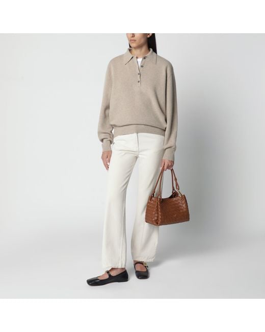 Bottega Veneta Brown Medium Parachute Bag