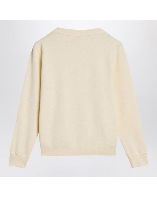 Golden Goose Deluxe Brand Natural Elfenbeinfarbener Baumwoll-Sweatshirt