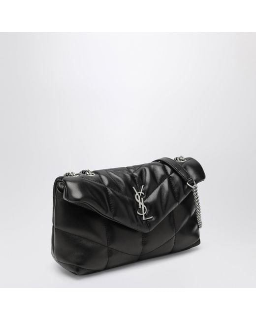 Saint Laurent Black Loulou Mini Puffer Bag