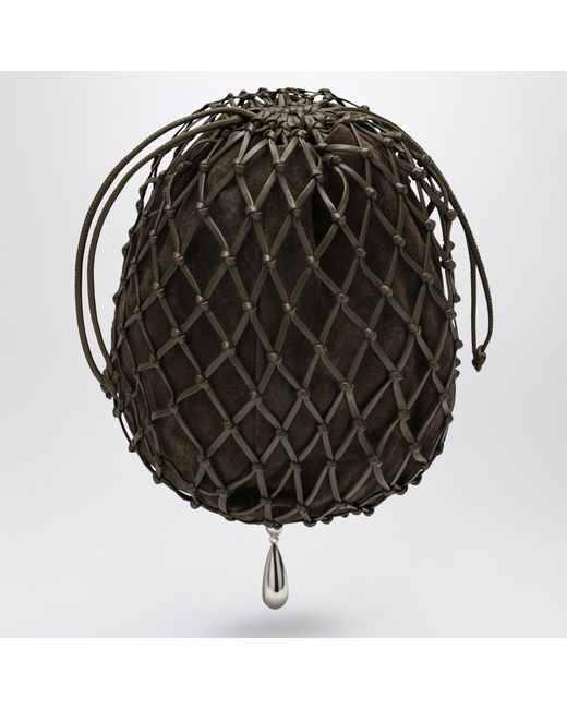 SAVETTE Black Macrame Pouch
