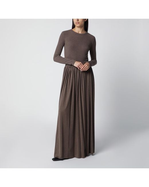 Max Mara Brown Long-Sleeve T-Shirt