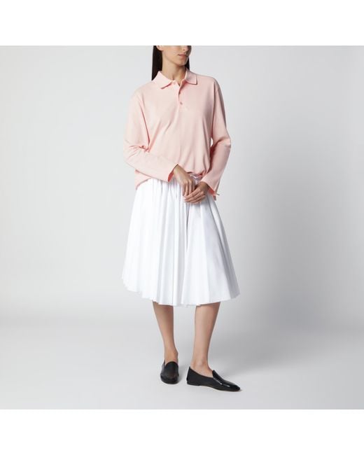 Flore Flore Pink Diana Organic Cotton Polo Shirt