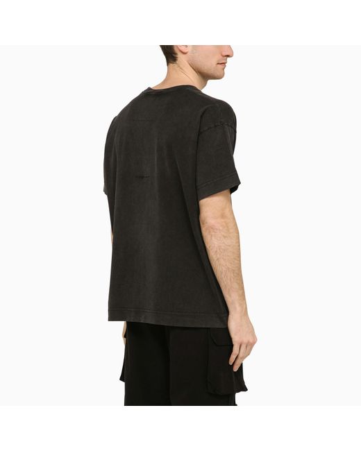 Givenchy Black Cotton Crew-neck T-shirt With Print for men