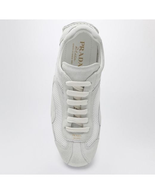 Prada White Montecarlo Reedition 2005 Sneakers