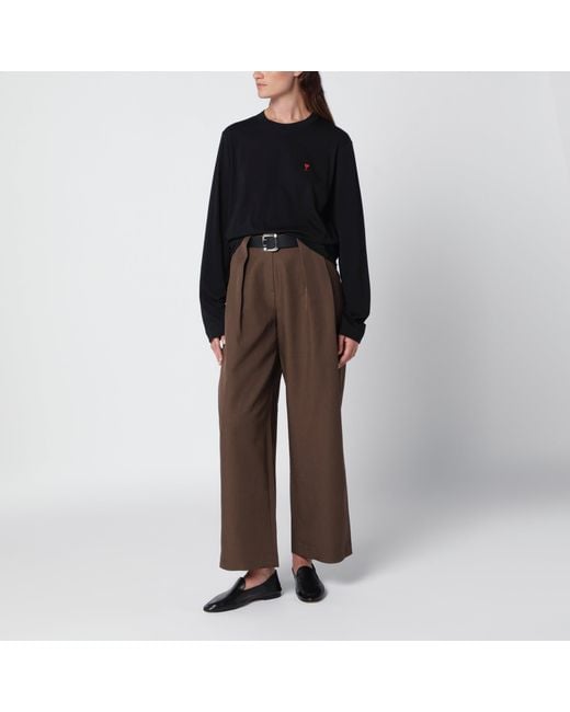 Pull Ami De Coeur Noir AMI en coloris Black