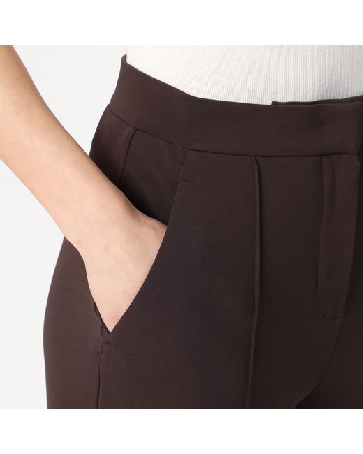 Pantalone color caffè in viscosa di Max Mara in Brown